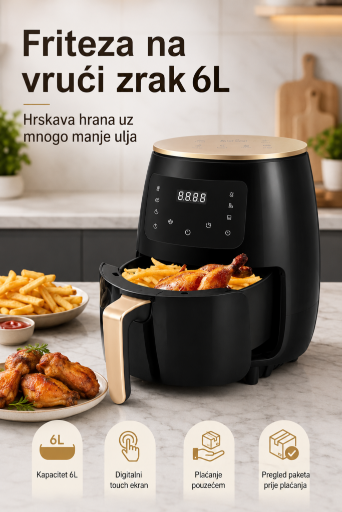 Silvercrest Friteza na vrući zrak 6 L